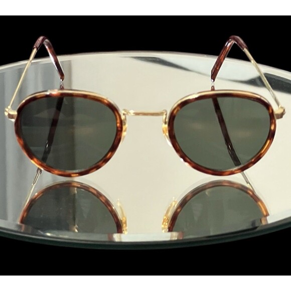 Vintage 90’s GITANO III Women’s Sunglasses Gold Tone Tortoise Shell Frame RARE main image 5